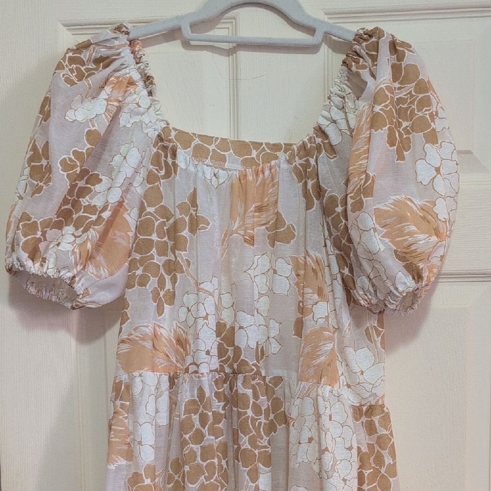 Floral Puff Sleeve Dress